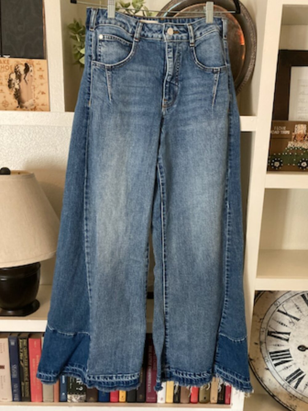 Anthropologie Darien 70s Paneled Wide-Leg Flare Jeans by Pilcro 28 $148 - Picture 6 of 7